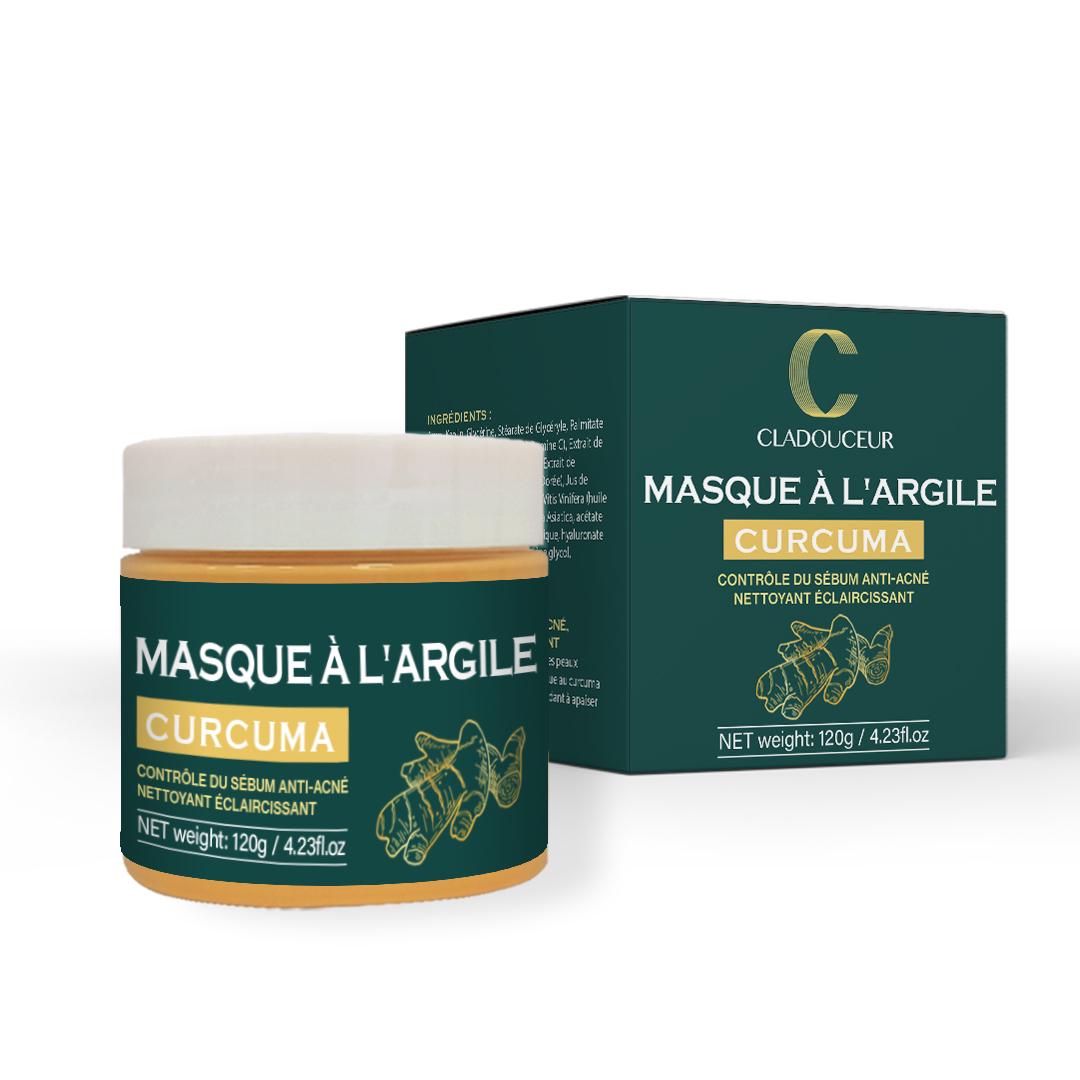 Masque à l'argile et au curcuma
